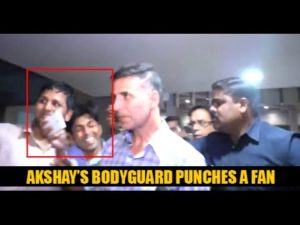 Akshay Kumar’s Body Guard Punches Fan For Clicking Selfie